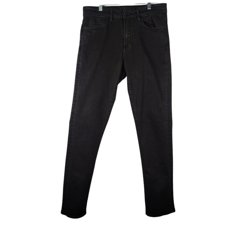 BLANK NYC Jeans Mens 31 x 32 WOOSTER Slim Fit Stretch Black w/ Wax Finish